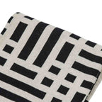 Merton Knitted Tassel Throw Black