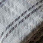 Tartan Sherpa Throw Grey