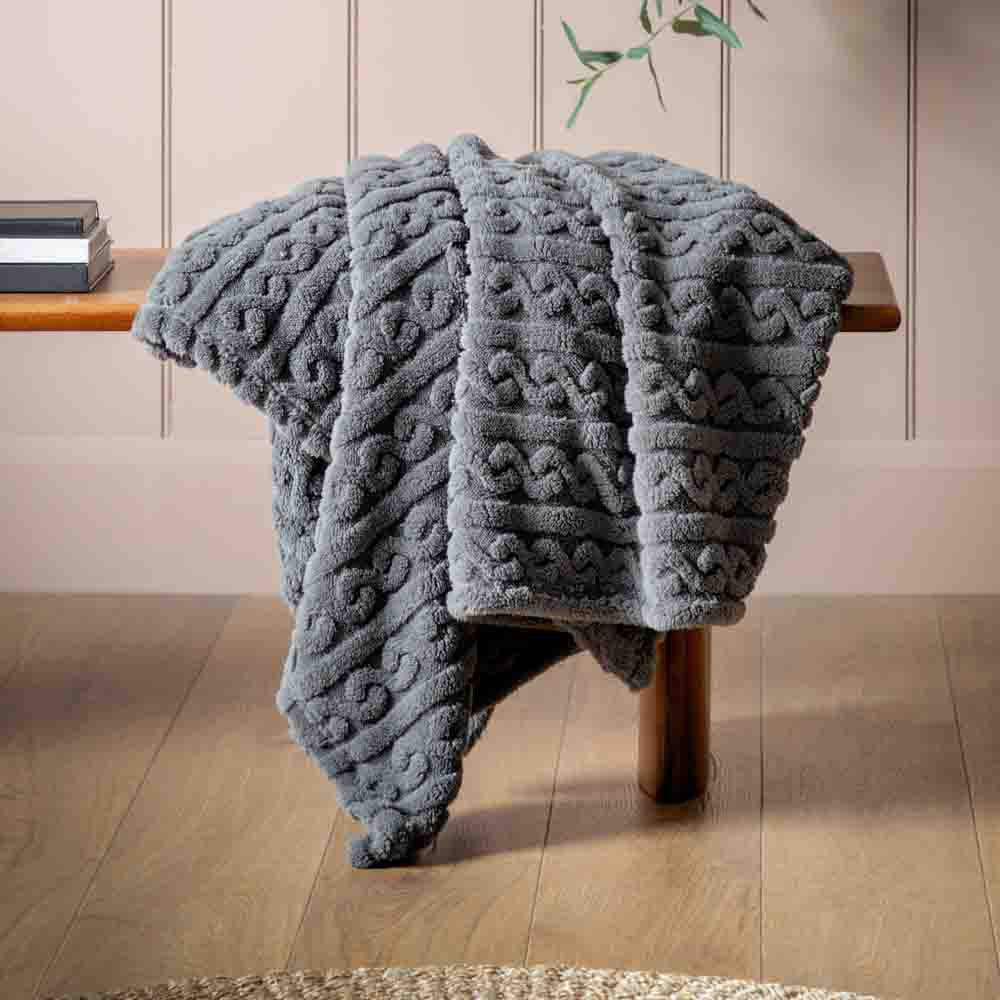 Textures Twist Knit Grey