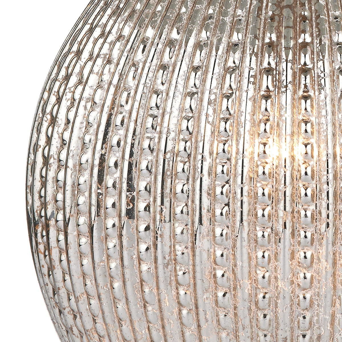 Sonia Dual Light Table Lamp Antique Brass & Silver Glass With Shade <br>Silver Glass