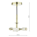 Sophie Giraffe Wall Light Gold With Shade <br>Matt Gold