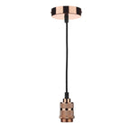 1 Light E27 Decorative Suspension Copper<br>Polished Copper