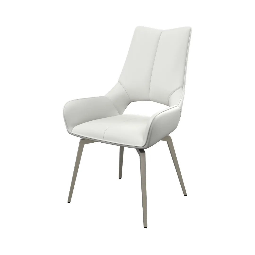 Spinello Swivel Dining Chair White - Pair