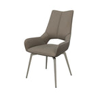 Spinello Swivel Dining Chair Taupe - Pair