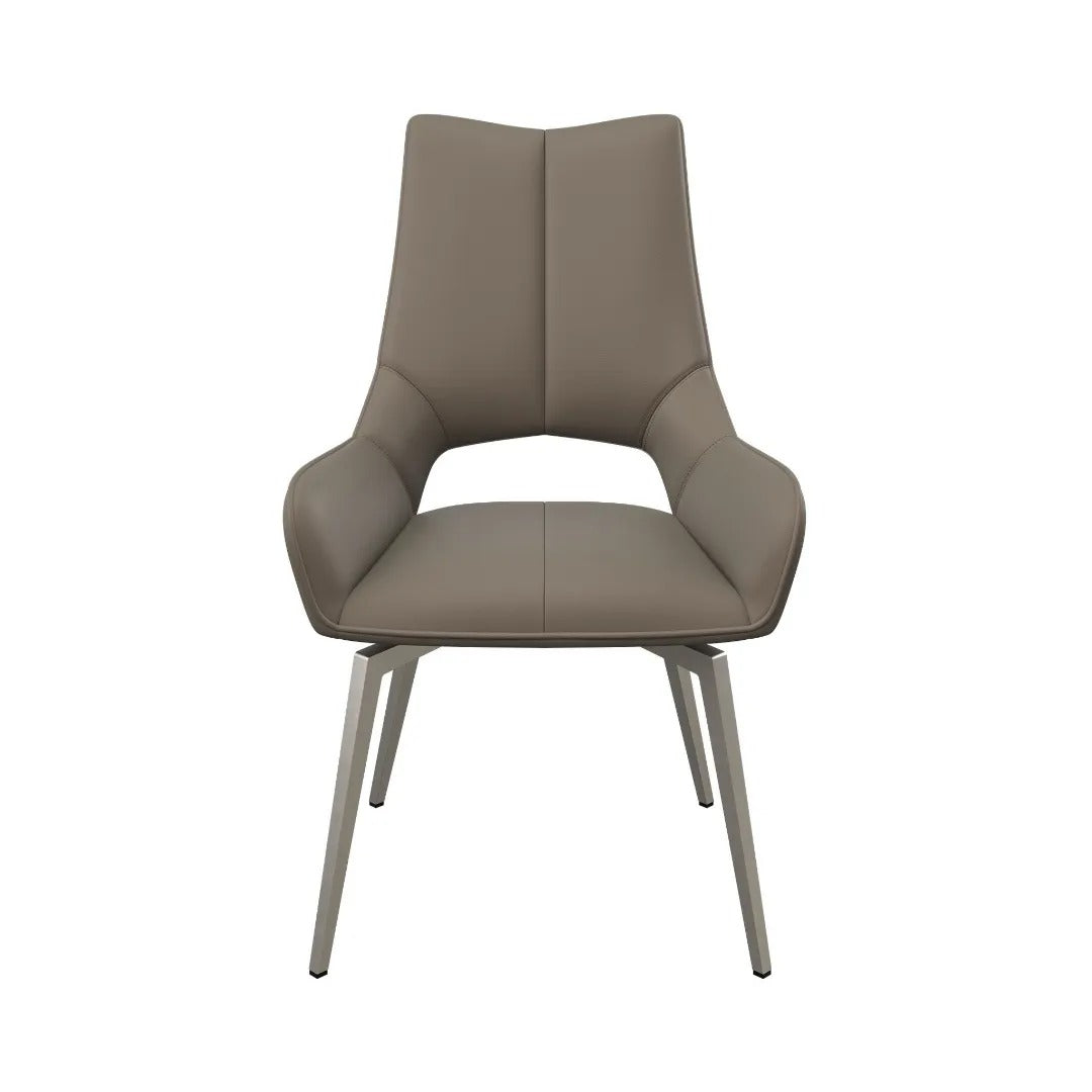 Spinello Swivel Dining Chair Taupe - Pair