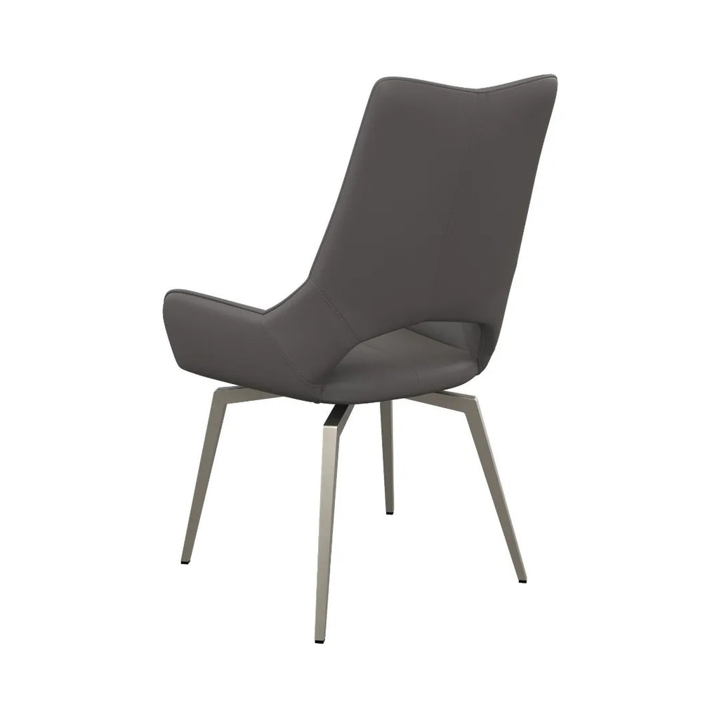 Spinello Swivel Dining Chair Grey - Pair