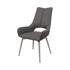Spinello Swivel Dining Chair Grey - Pair
