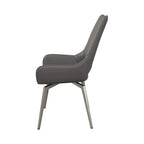 Spinello Swivel Dining Chair Grey - Pair
