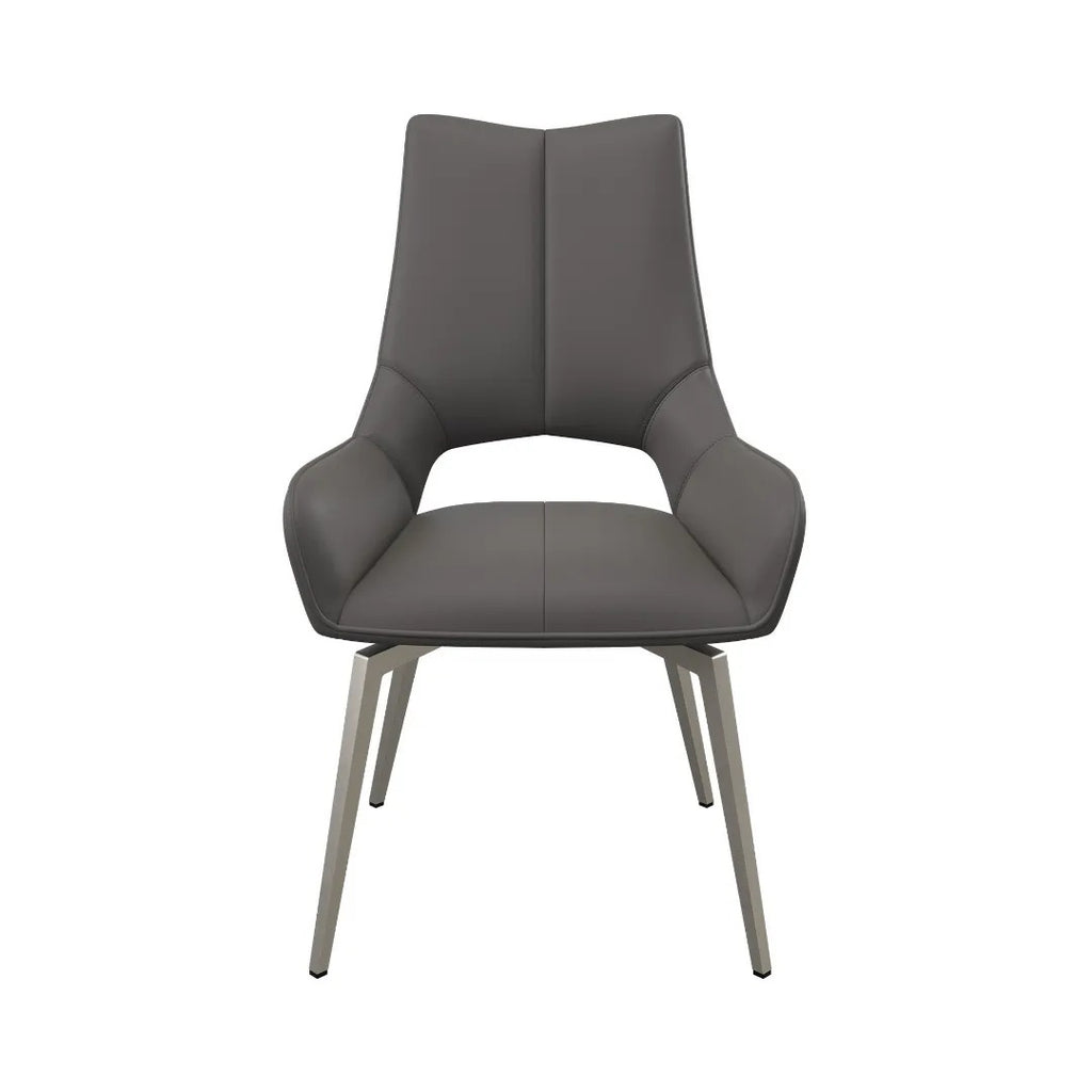 Spinello Swivel Dining Chair Grey - Pair