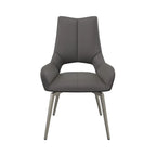 Spinello Swivel Dining Chair Grey - Pair