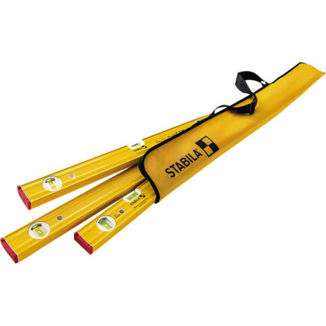 Stabila 80AS-4 Piece Level Set 30cm + 60cm + 120CM + Bag