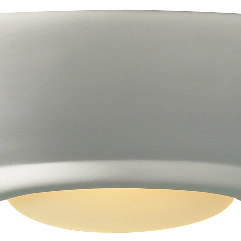 Stella Wall Light White Unglazed Ceramic Glass<br>White Ceramic