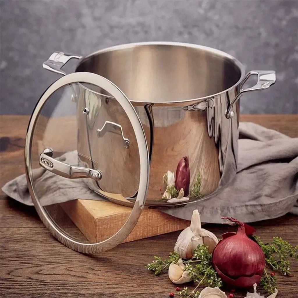 Stellar STM07 Steamers, 24cm Stockpot, 6L