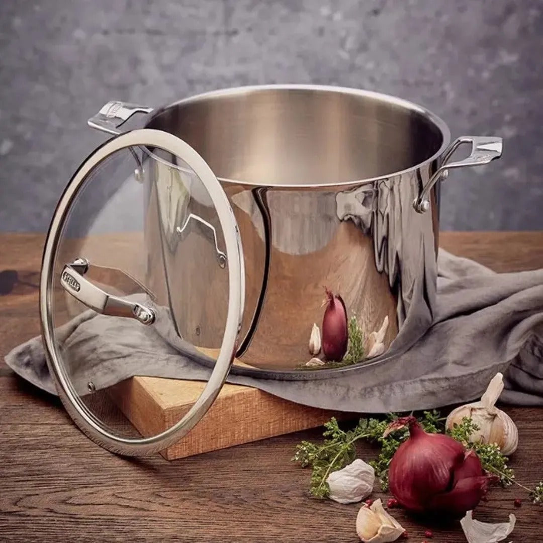 Stellar STM08 Steamers, 26cm Stockpot, 8L