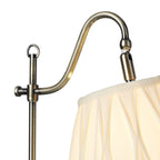 Suffolk Rise & Fall Table Lamp Antique Brass With Shade <br>Antique Brass