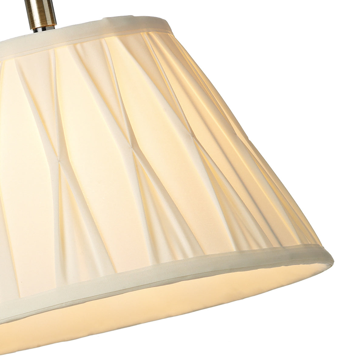 Suffolk Rise & Fall Table Lamp Antique Brass With Shade <br>Antique Brass