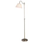 Suffolk Rise & Fall Floor Lamp Antique Brass With Shade <br>Antique Brass