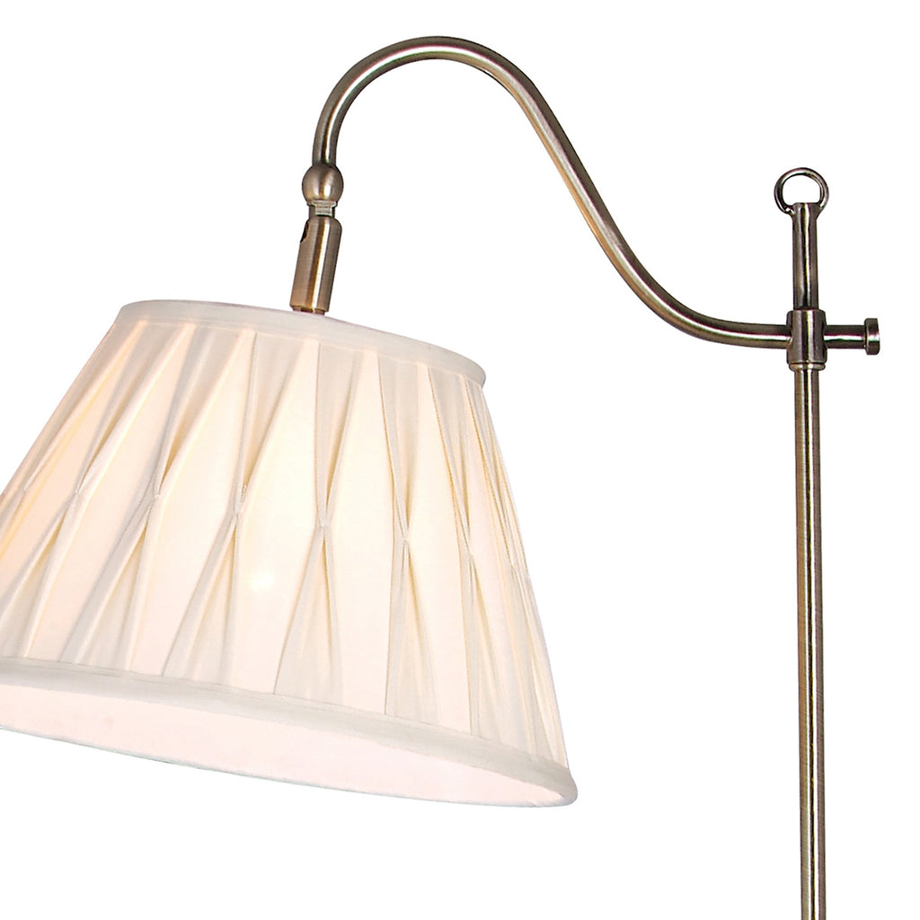 Suffolk Rise & Fall Floor Lamp Antique Brass With Shade <br>Antique Brass