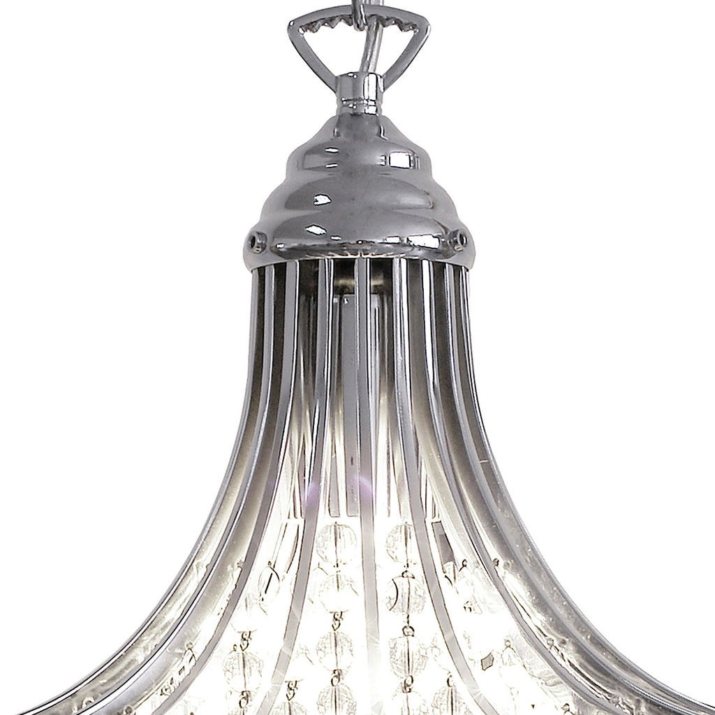 Suri 1 Light Pendant Crystal Polished Chrome<br>Polished Chrome