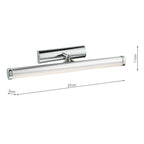 Sydney Small Bathroom Wall Light Polished Chrome IP44 LED<br>Polished Chrome