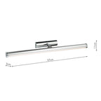 Sydney Large Bathroom Wall Light Polished Chrome IP44 LED<br>Polished Chrome