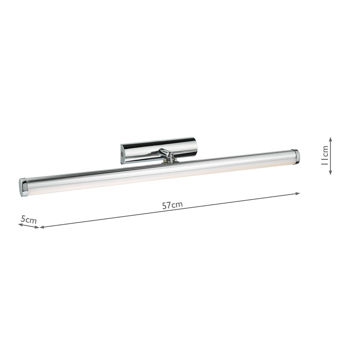 Sydney Large Bathroom Wall Light Polished Chrome IP44 LED<br>Polished Chrome
