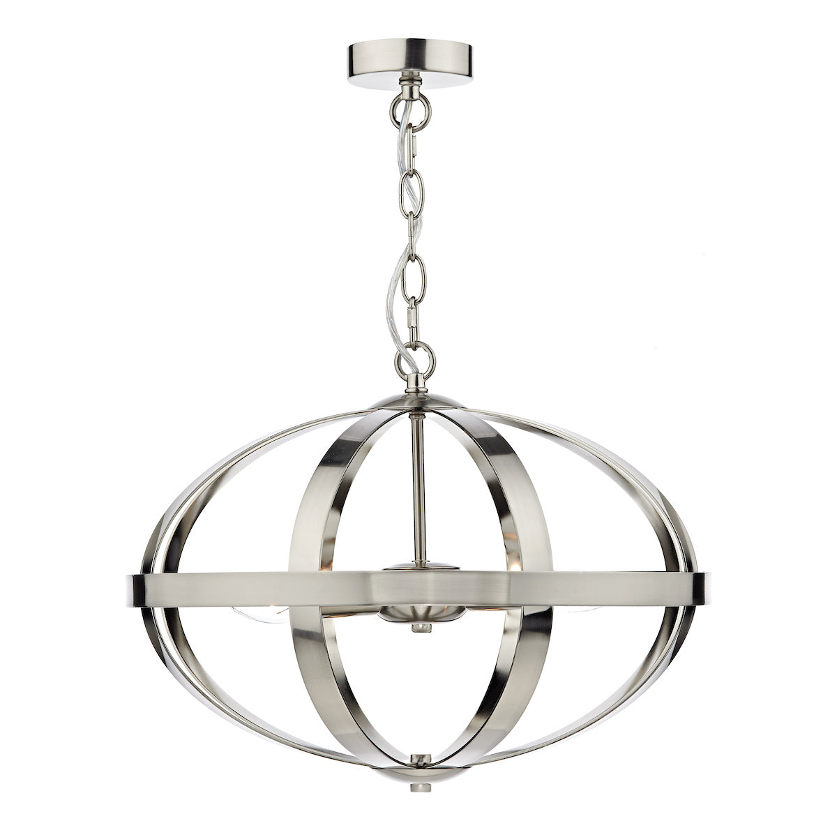 Symbol 3 Light Pendant Satin Chrome<br>Satin Chrome