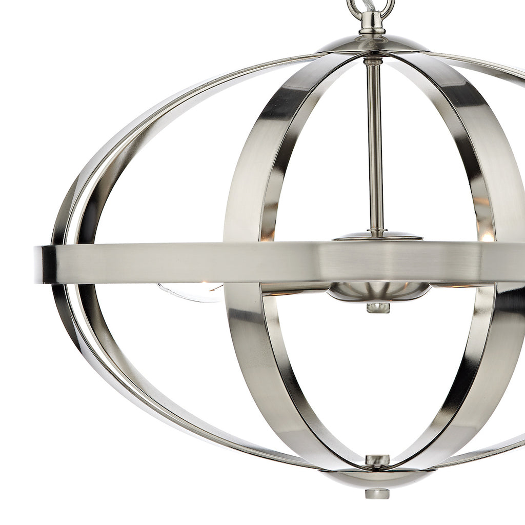 Symbol 3 Light Pendant Satin Chrome<br>Satin Chrome