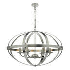 Symbol 6 Light Pendant Satin Chrome<br>Satin Chrome