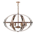 Symbol 6 Light Pendant Petrol Copper<br>Mottled Copper