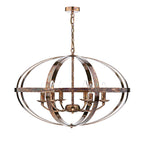 Symbol 6 Light Pendant Petrol Copper<br>Mottled Copper