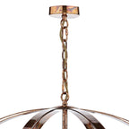 Symbol 6 Light Pendant Petrol Copper<br>Mottled Copper