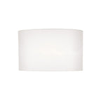 Syracuse White Faux Silk Oval Shade 40cm<br>White