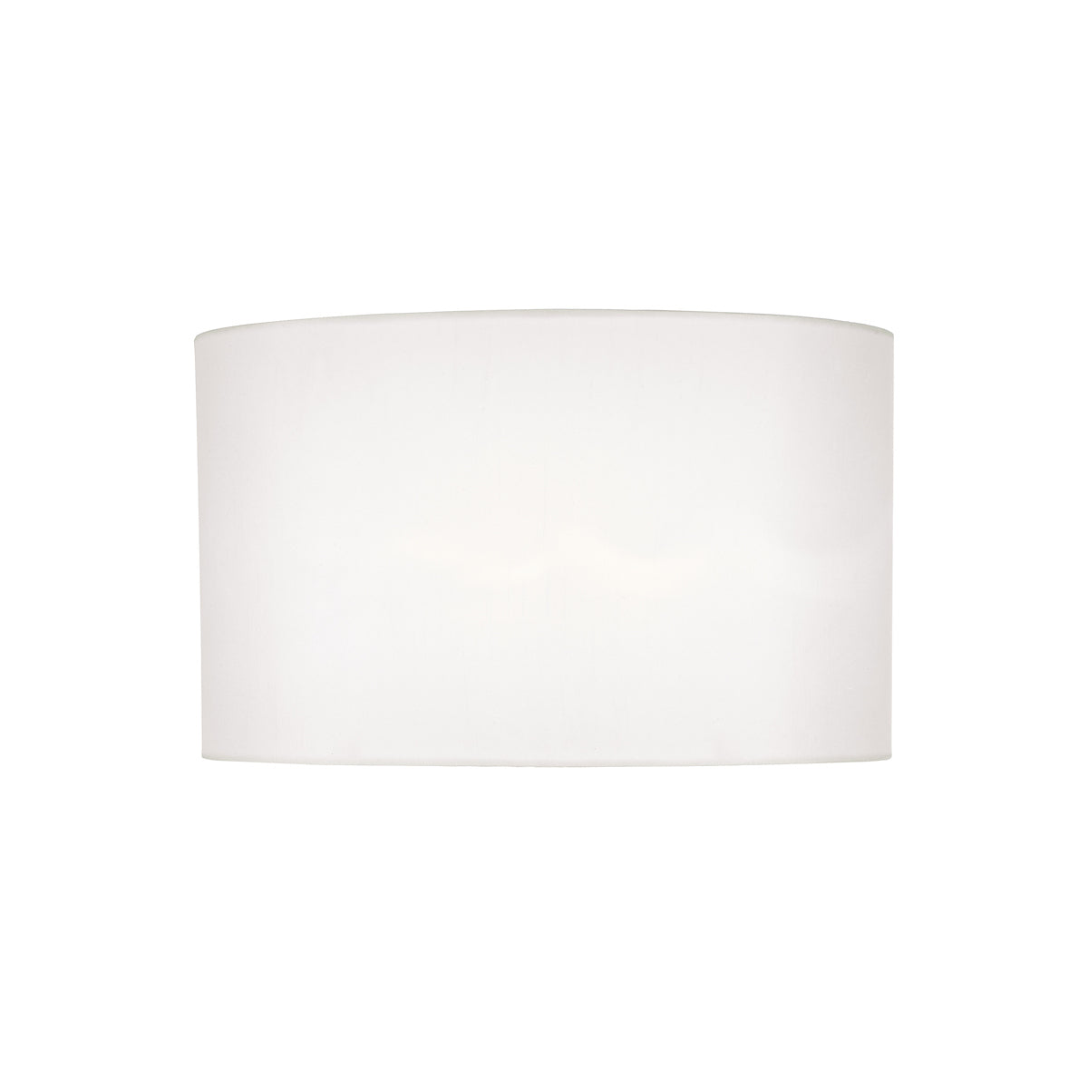 Syracuse White Faux Silk Oval Shade 40cm<br>White