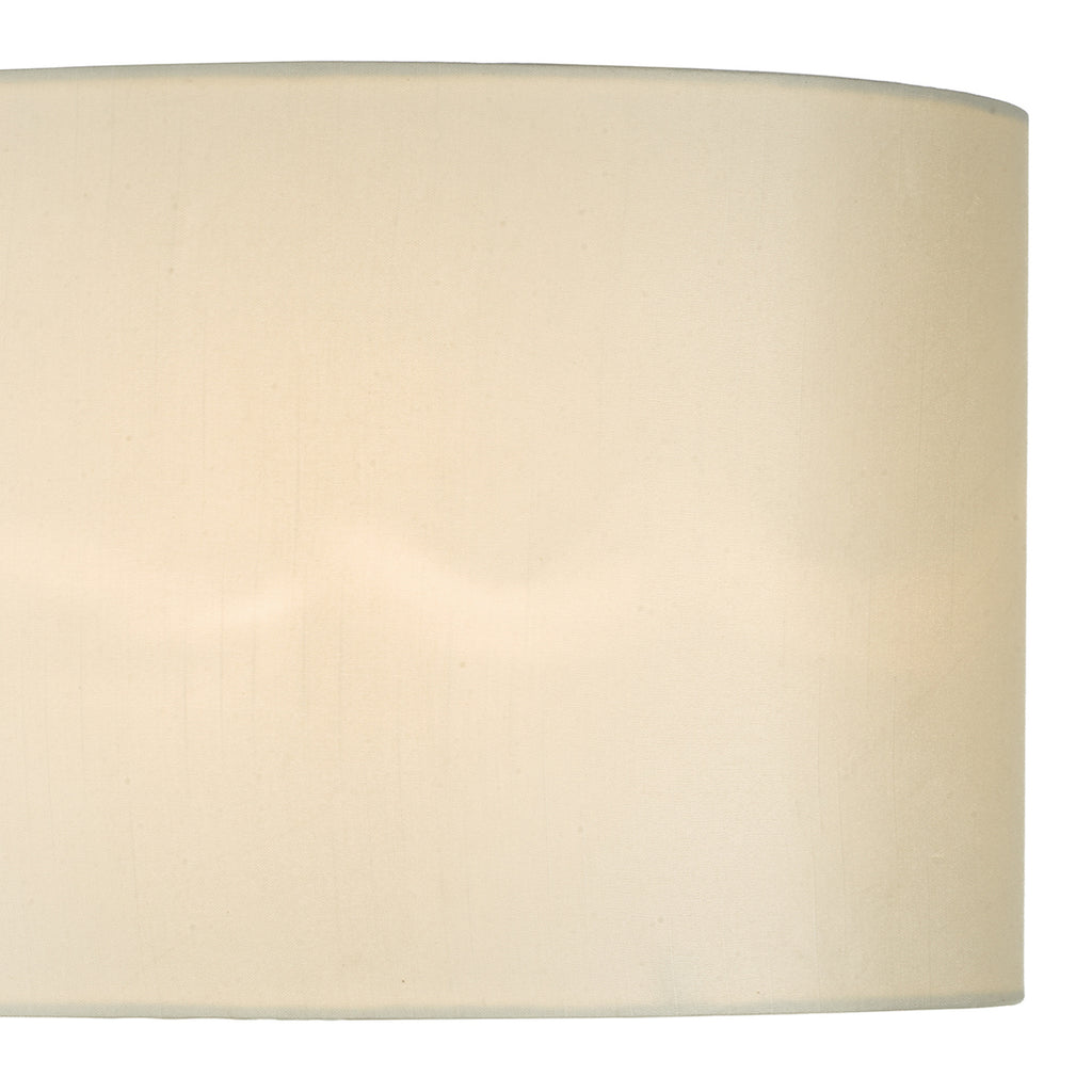 Syracuse White Faux Silk Oval Shade 40cm<br>White