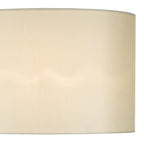 Syracuse White Faux Silk Oval Shade 40cm<br>White