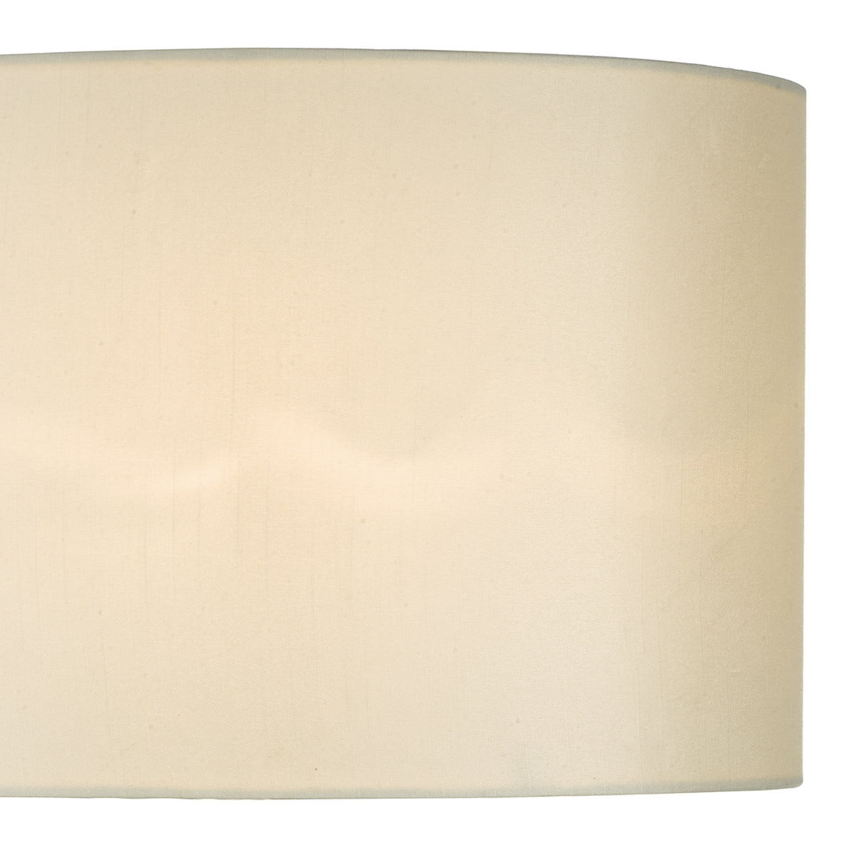 Syracuse White Faux Silk Oval Shade 40cm<br>White