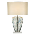 Syracuse Table Lamp Mercury Glass With Shade Silver Mercury Glass