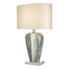 Syracuse Table Lamp Mercury Glass With Shade Silver Mercury Glass