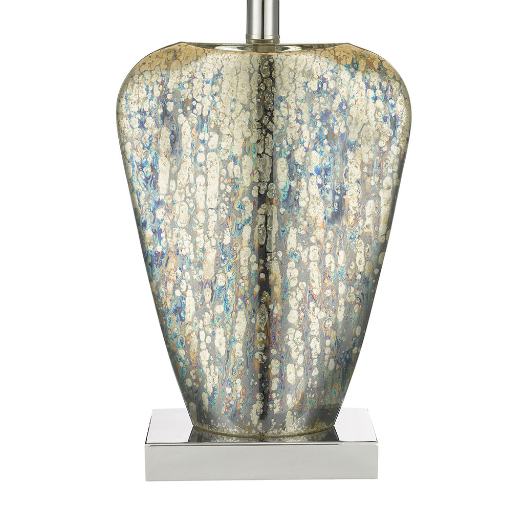 Syracuse Table Lamp Mercury Glass With Shade Silver Mercury Glass