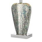 Syracuse Table Lamp Mercury Glass With Shade Silver Mercury Glass