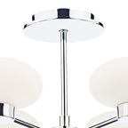 System 6 Light Semi Flush Polished Chrome<br>Polished Chrome