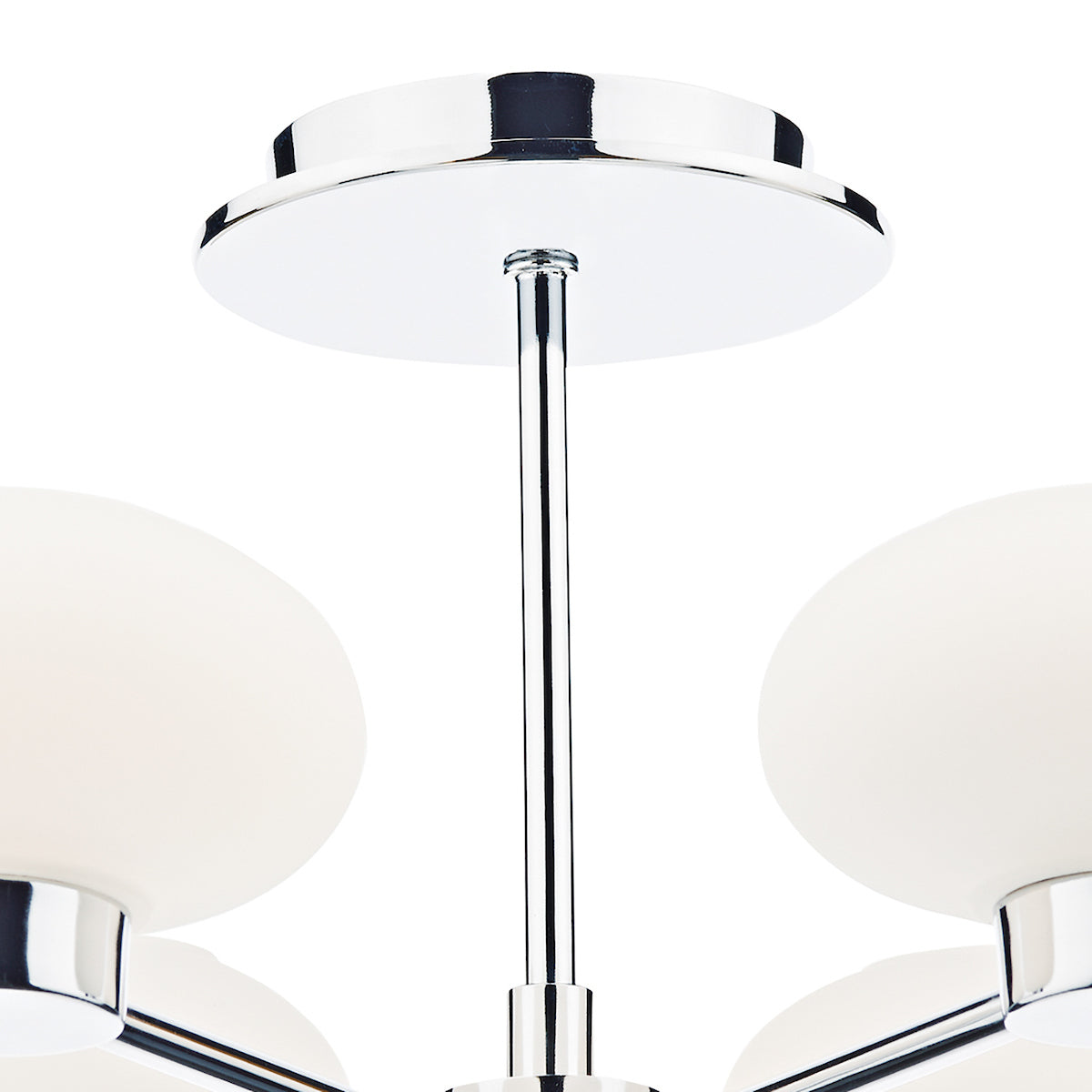 System 6 Light Semi Flush Polished Chrome<br>Polished Chrome