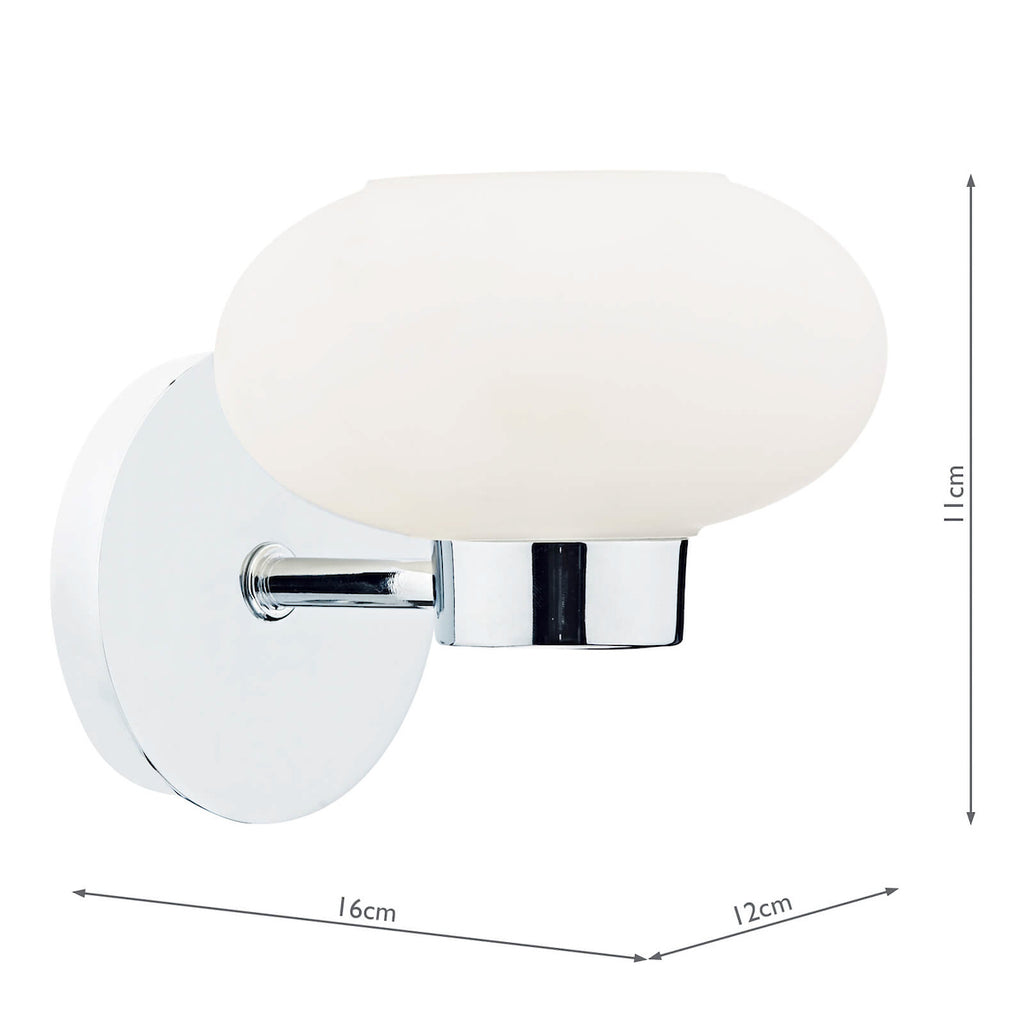 System Single Wall Bracket Polished Chrome<br>Polished Chrome