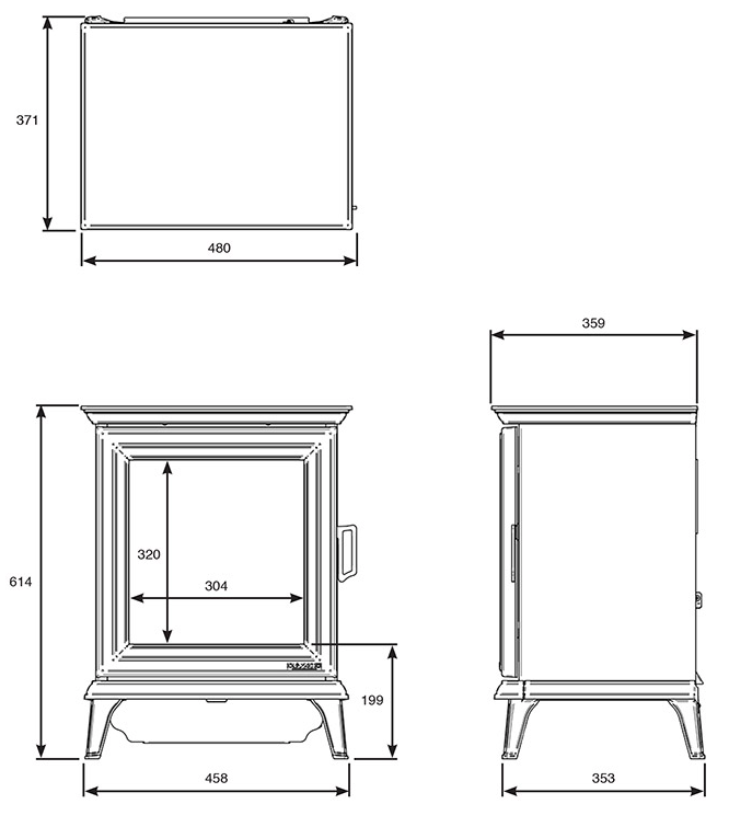 Gazco Sheraton 5 Electric Stove