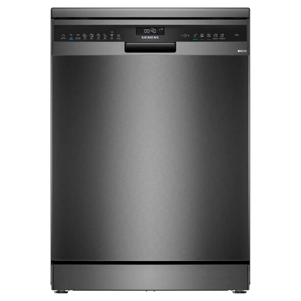 Siemens IQ-500 SN25EC13CE Full Size Dishwasher - Black Stainless Steel