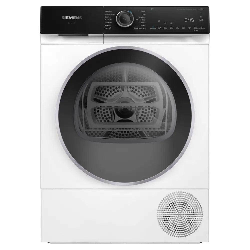 Siemens IQ-500 WQ46H2D9GB 9Kg Heat Pump Tumble Dryer - White