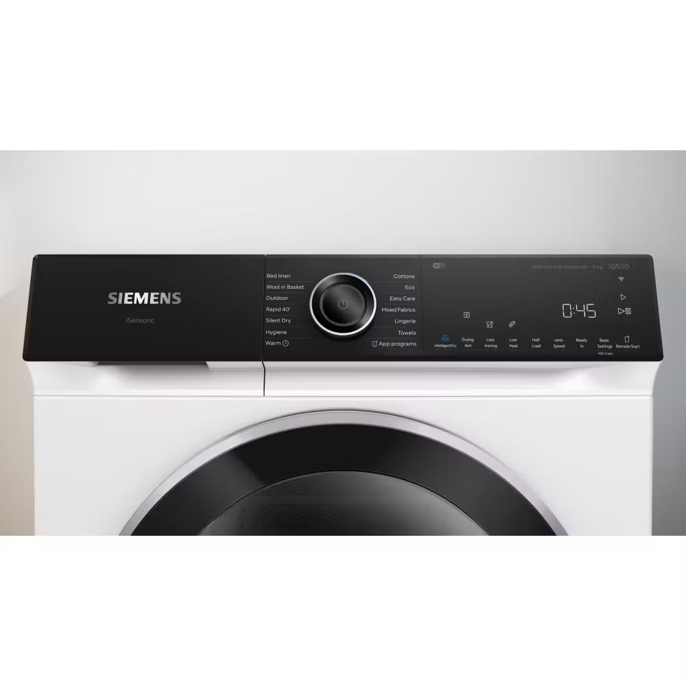 Siemens IQ-500 WQ46H2D9GB 9Kg Heat Pump Tumble Dryer - White