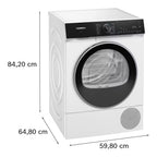 Siemens IQ-500 WQ46H2D9GB 9Kg Heat Pump Tumble Dryer - White