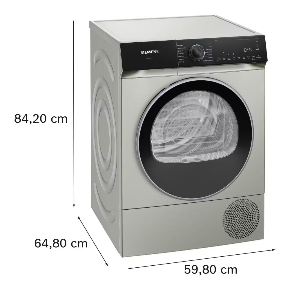 Siemens IQ-500 WQ46H2DXGB 9Kg Heat Pump Tumble Dryer - Silver